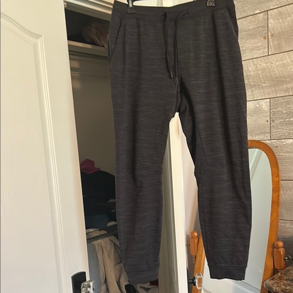 Lululemon Athletica Black Sweatpants Tapered Joggers - Picture 1 of 3